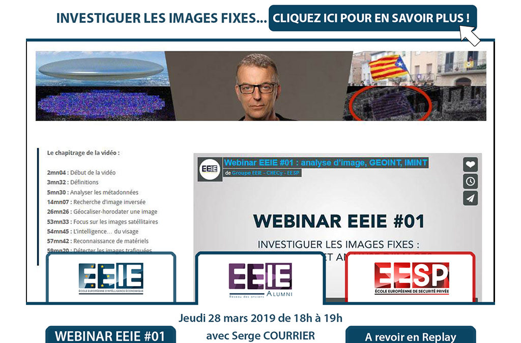 Webinar EEIE #01 : analyse d’image, GEOINT, IMINT