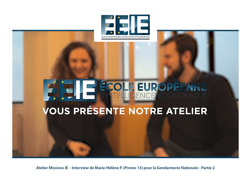 Atelier Missions IE | Marie-Hélène pour la Gendarmerie (Partie 2)