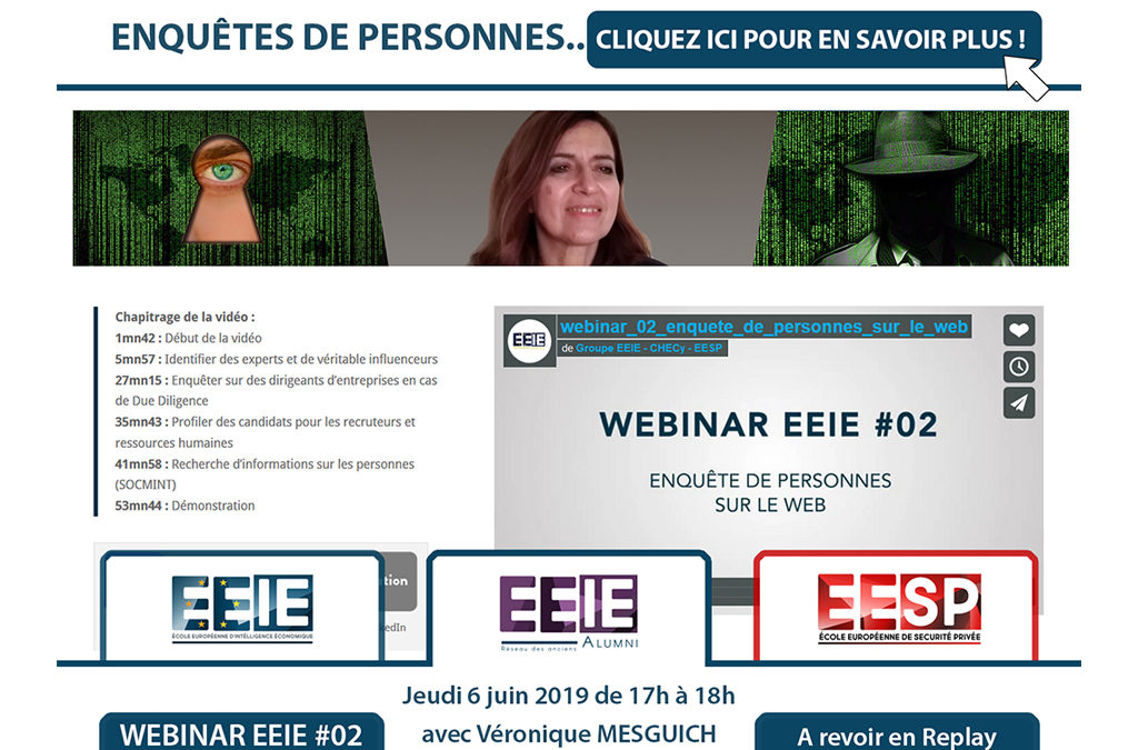 Webinar EEIE #02 : Enquête de personnes sur le web
