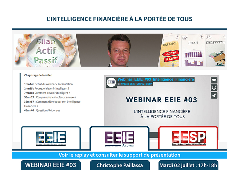 Webinar EEIE #03 : L’Intelligence Financière à la portée de tous