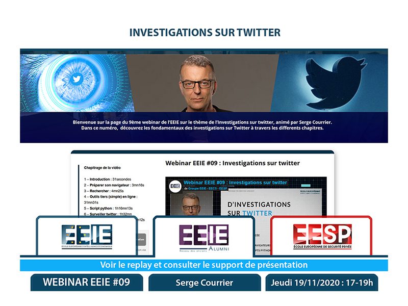 Webinar EEIE #09 : Investigations sur twitter