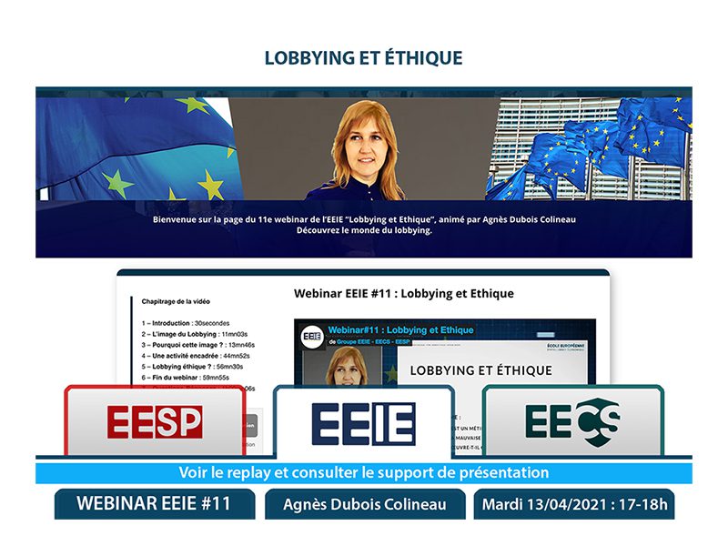 Webinar EEIE #11 : Lobbying et éthique