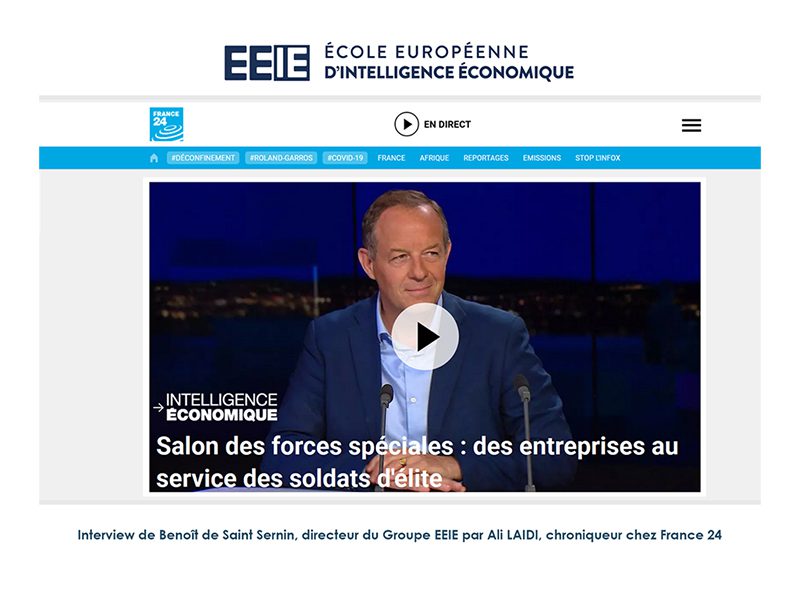 Interview de Benoît de Saint Sernin sur France24